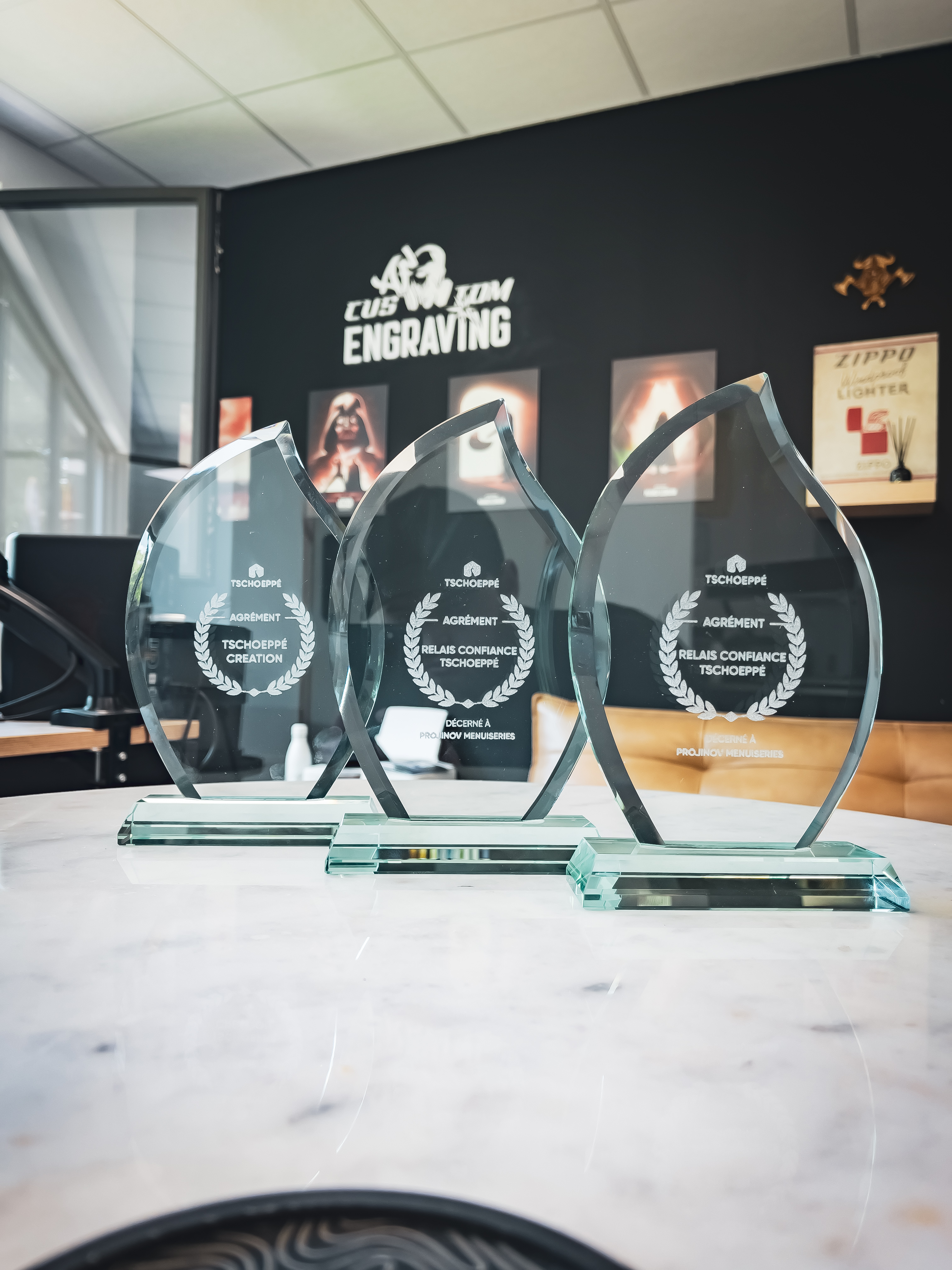 Commander des trophées et récompenses personnalisés sur mesure pour entreprises en Alsace